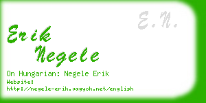 erik negele business card